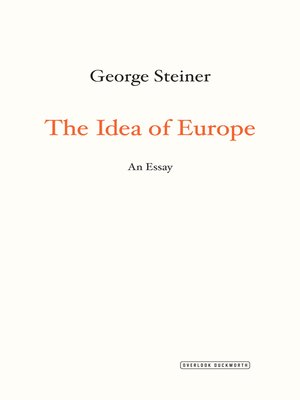 cover image of The Idea of Europe